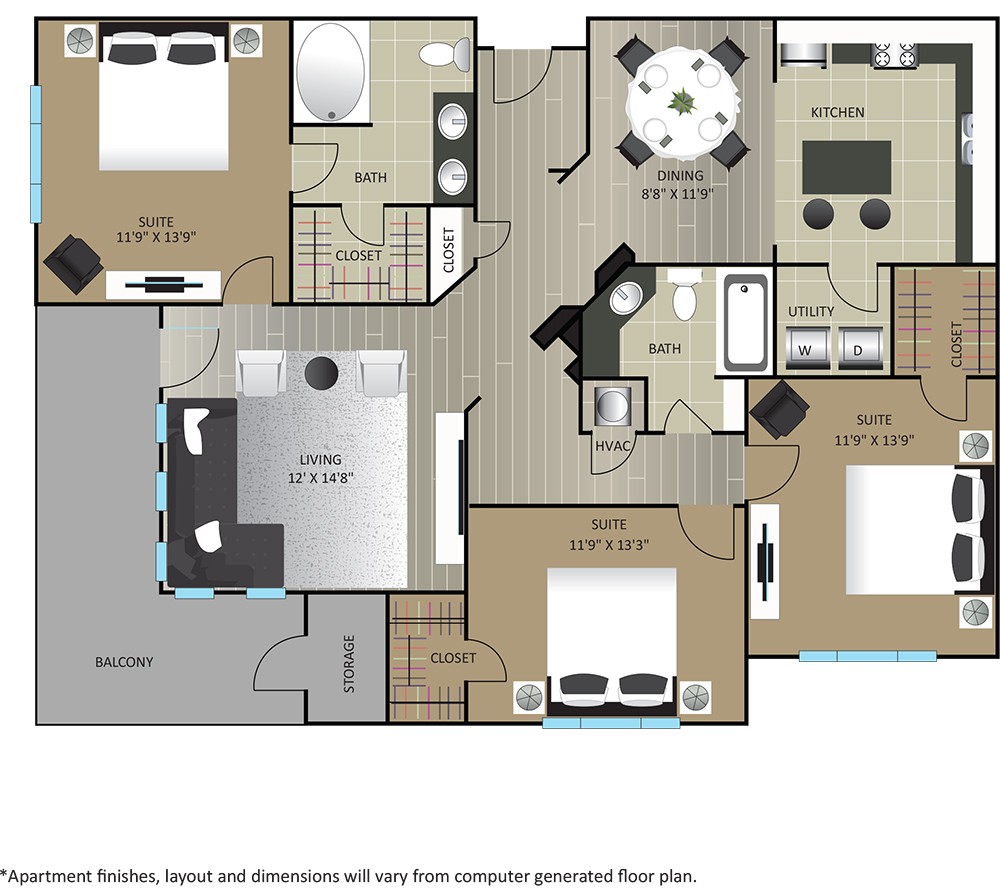C1 - Renovated floor plan